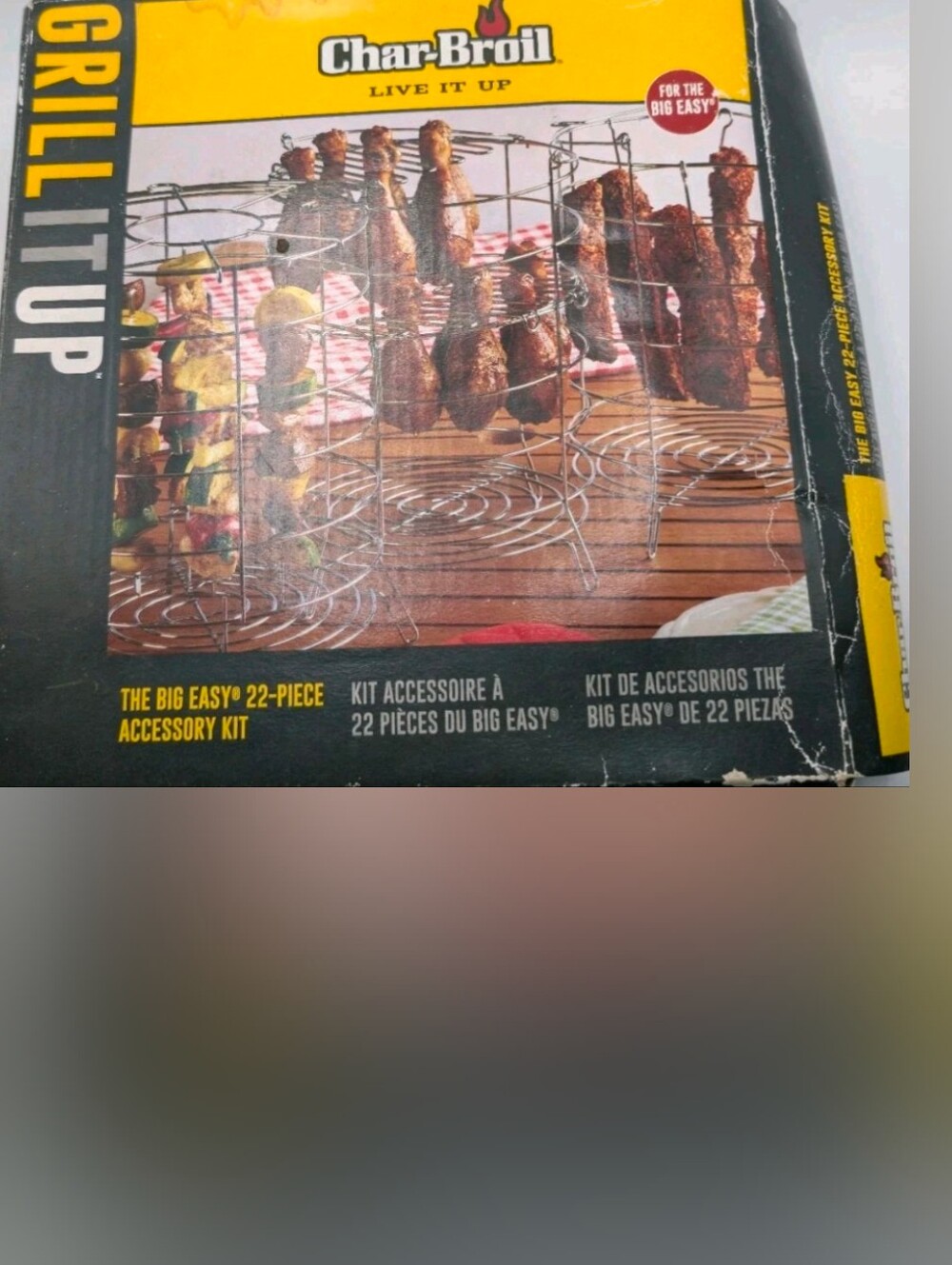 Char-Broil The Big Easy 22 Piece Fryer Accessory Kit #7238884 New In Damaged Box
